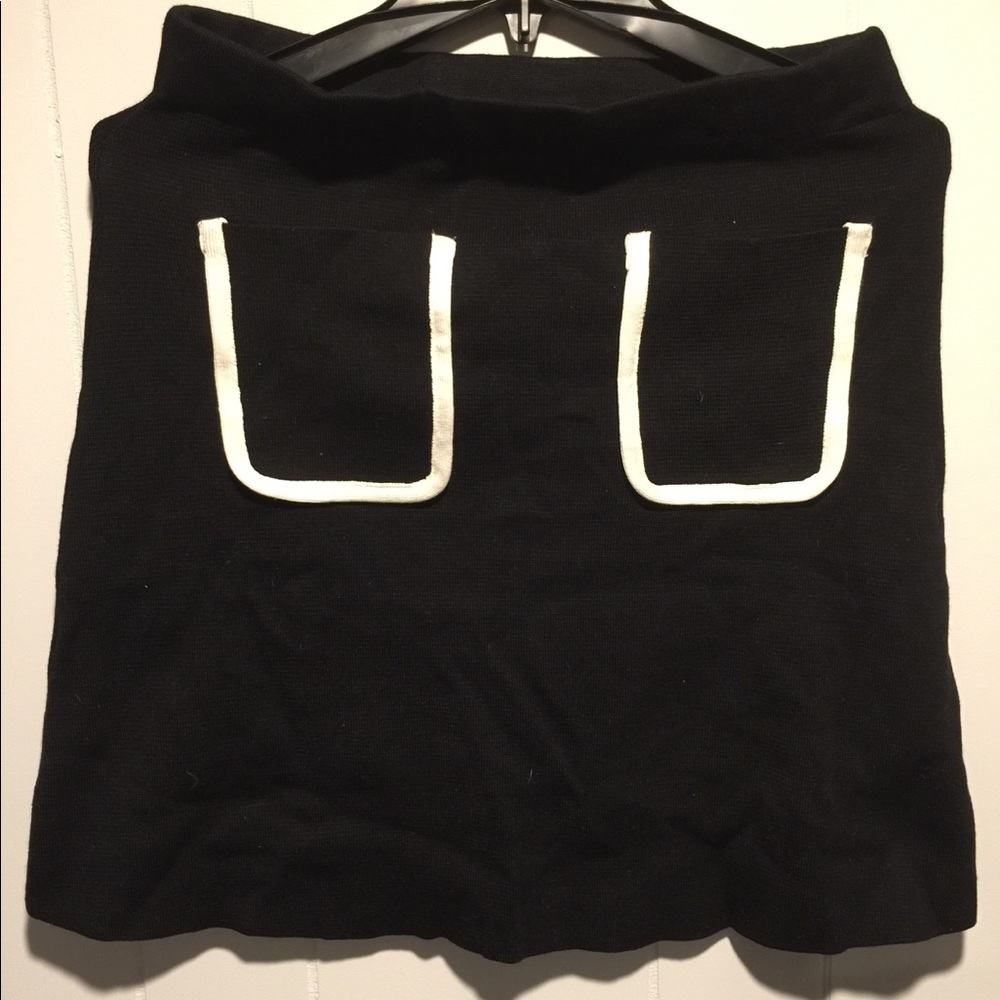 Zara Knit Black Skirt Large New